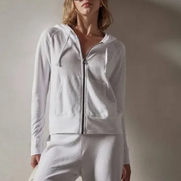 NEW James Perse Vintage French Terry Zip Up Hoodie - Picture 8 of 14